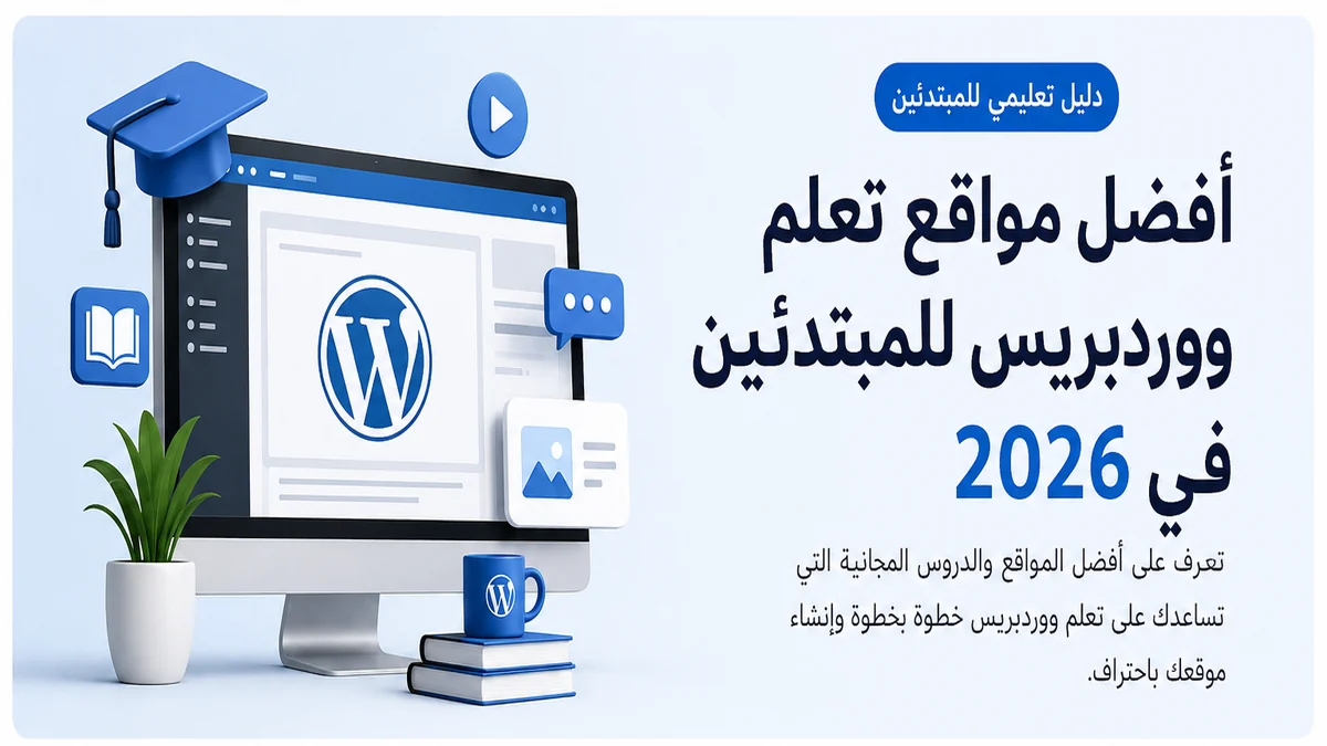 أفضل مواقع تعلم ووردبريس للمبتدئين في 2026