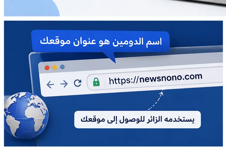 مثال على اسم الدومين للمبتدئين