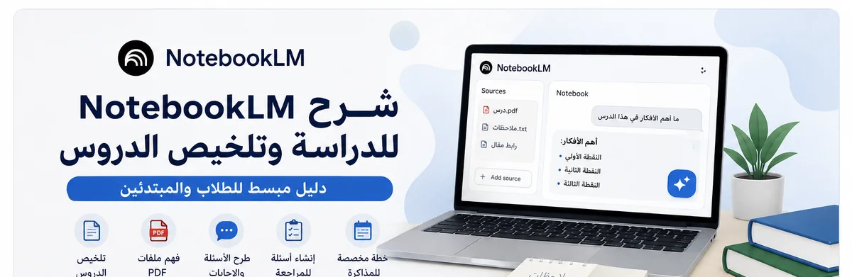 شرح NotebookLM للدراسة وتلخيص الدروس
