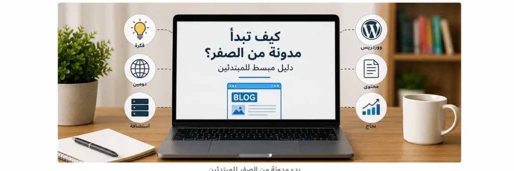 بدء مدونة من الصفر للمبتدئين