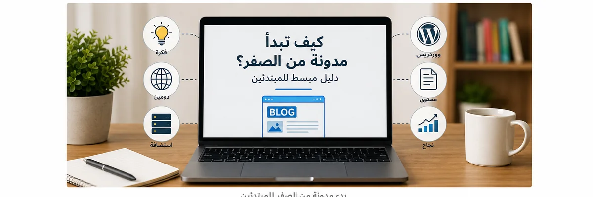 بدء مدونة من الصفر للمبتدئين