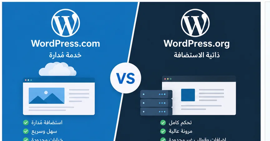 الفرق بين WordPress.com و WordPress.org للمبتدئين